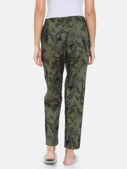 The Tropical Army Print Women PJ Pant