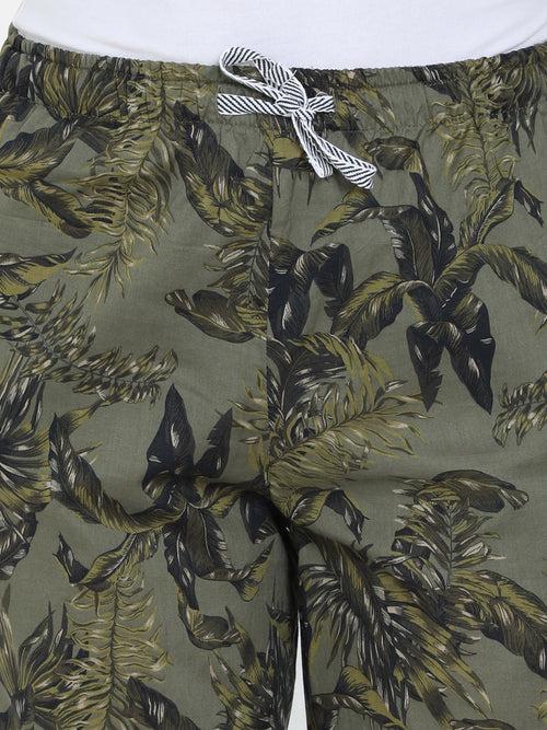 The Tropical Army Print Women PJ Pant