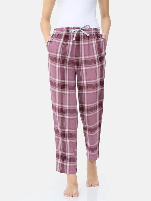 The Purple Plaid Women PJ Pant