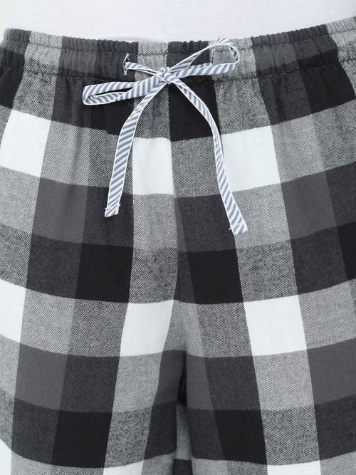 The Black & White Plaid Women PJ Pant