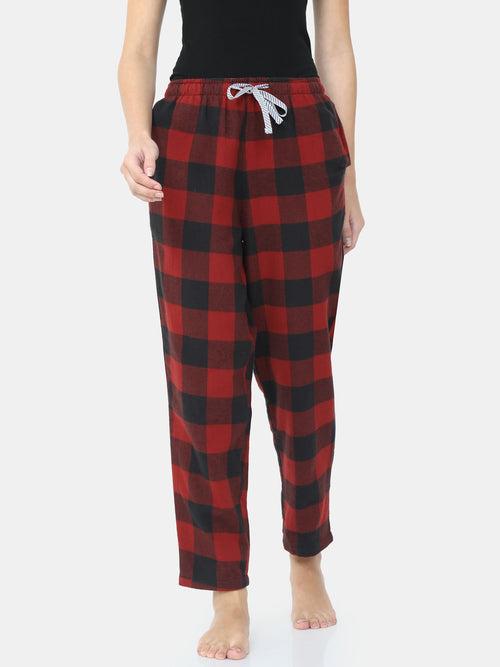 The Black Rad Plaid Women PJ Pant