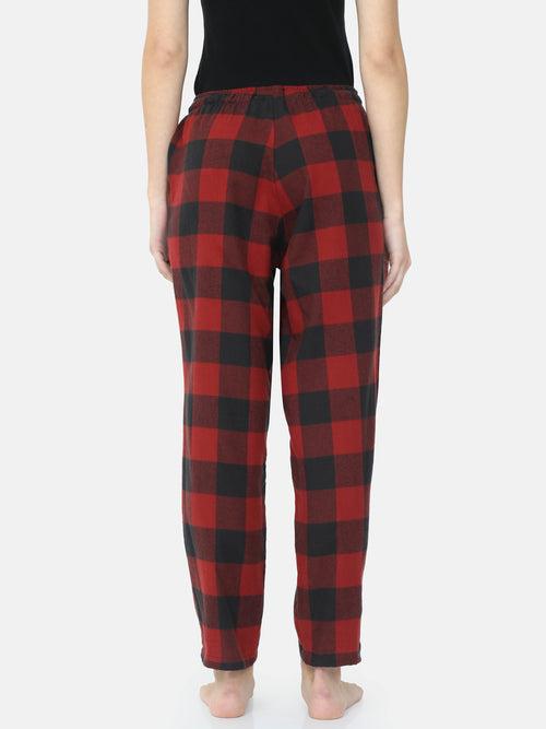 The Black Rad Plaid Women PJ Pant