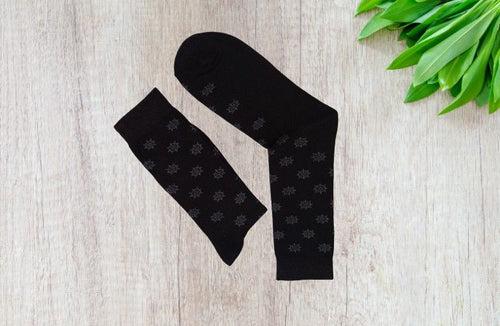 Space Dye Originals Calf Socks - Black