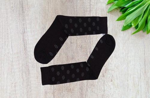 Space Dye Originals Calf Socks - Black