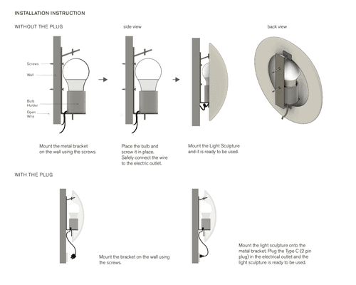 Blown Away Wall Light Sculpture