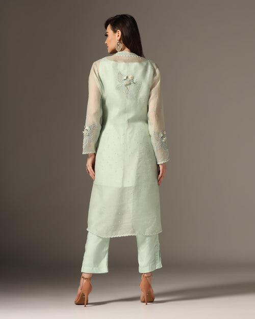 Mint Long Jacket Set