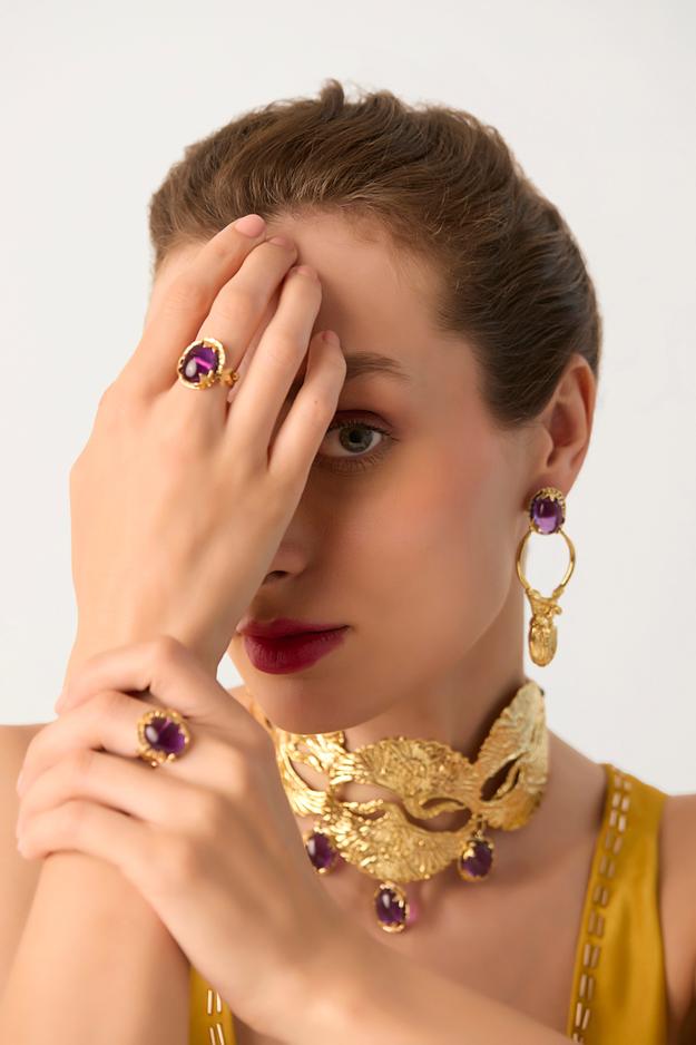 Amethyst Bud Ring