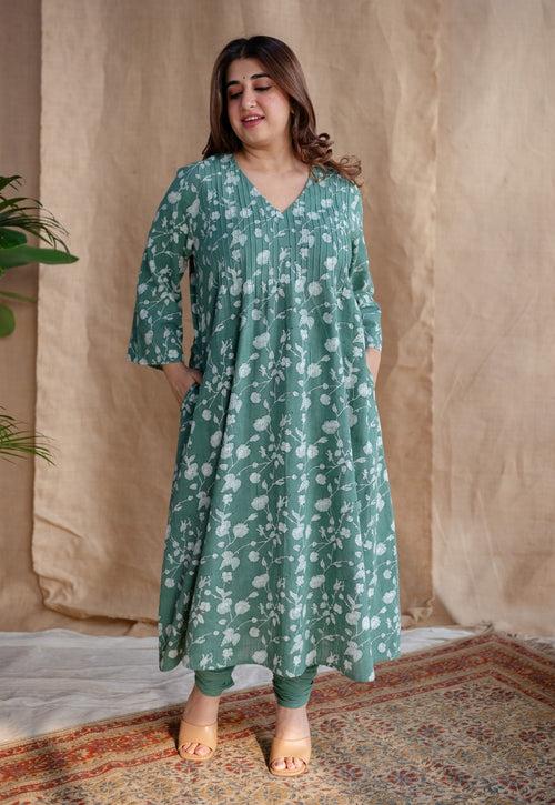 Zahia Dabu Slub Cotton Kurta