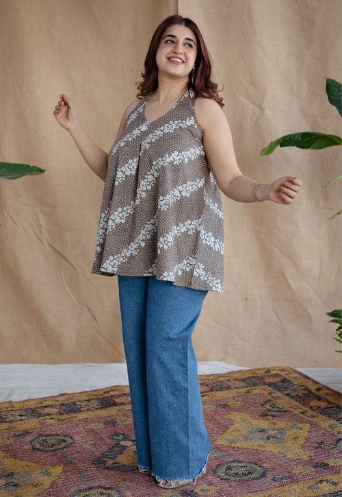 Tiksha Batik Cotton Top