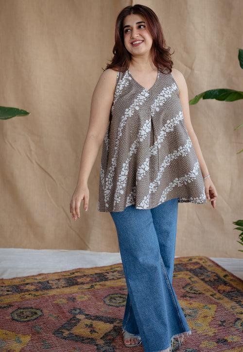 Tiksha Batik Cotton Top