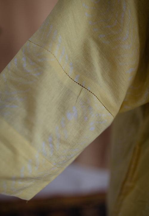 Idhika Natural Dyed Batik Cotton Kurta