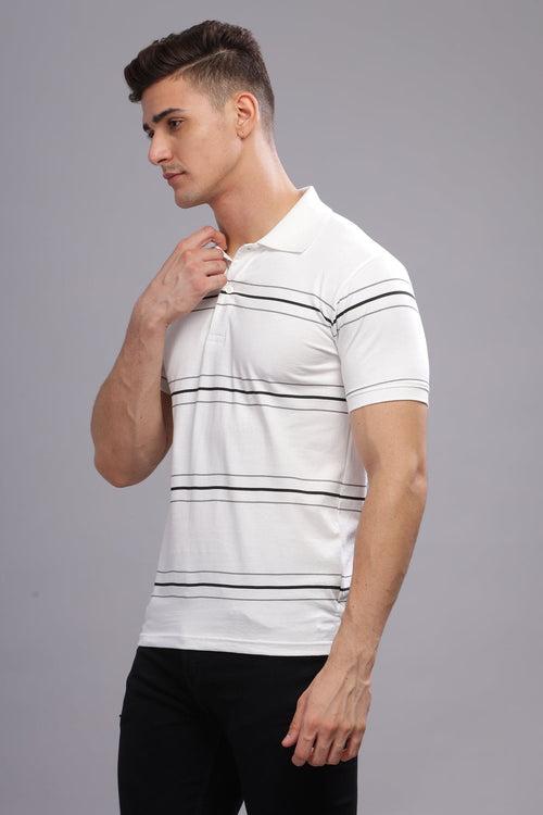 Adro Polo T-shirt for Men| Printed Polo T-Shirt | Cotton Polo T shirt Also in Plus Size