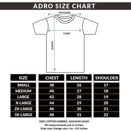 Adro Mens Colourblocked Cotton T-Shirt