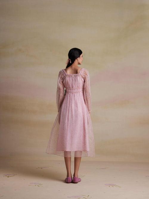 Teaberry Organza Dress