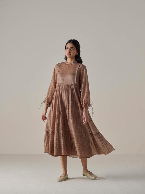 Forest Glow Midi Dress