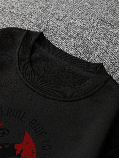 Rider's Pride: High-Quality Biker Unisex Sweatshirts with Custom Number Plate