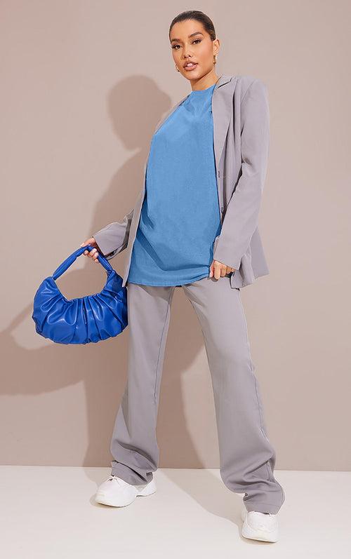 Effortless Elegance: The Perfect Oversized Comfort for Women - (Sky Blue)