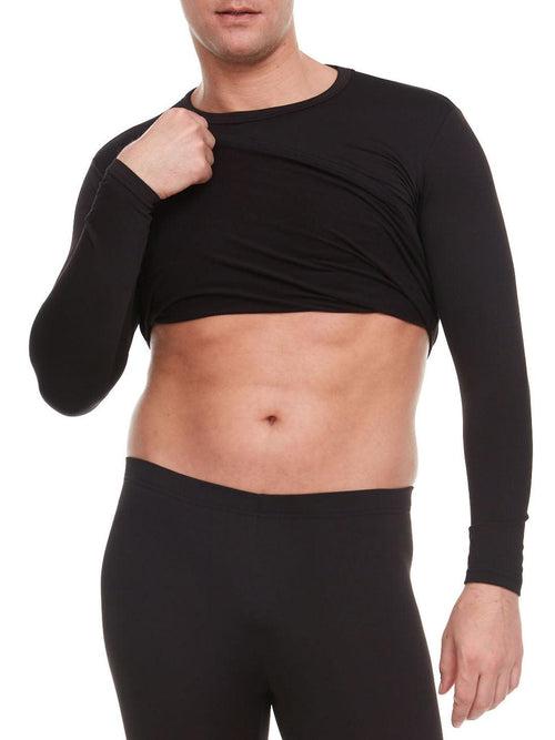 Warmth Redefined: Men's Thermal Tops for Every Adventure! - (Black)