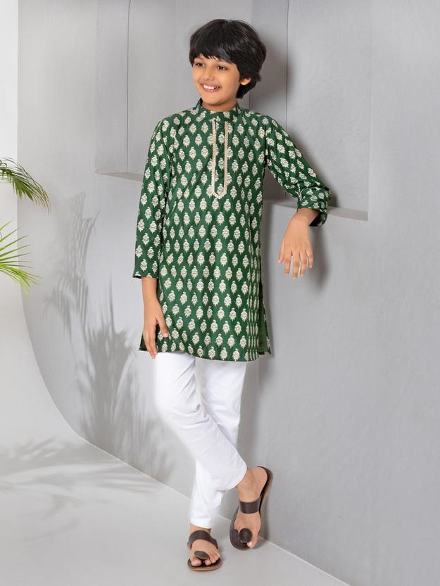 Forest Green Kurta Set