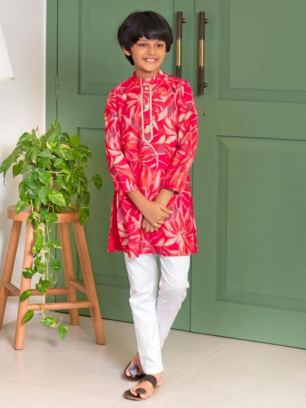 Multicolor Kurta Pyjama Set