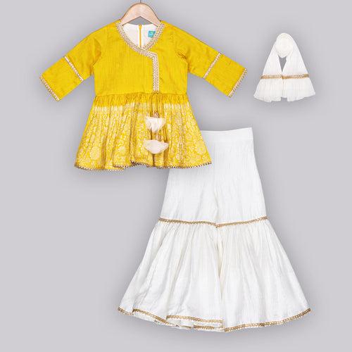 Saffron Gold Sharara Set