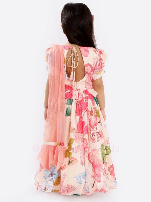 Peachy Garden Lehenga Set