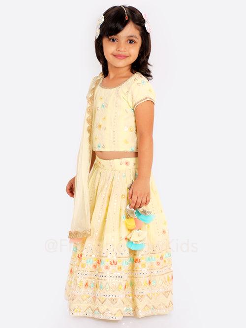 Lemon Pudding Lehenga Set