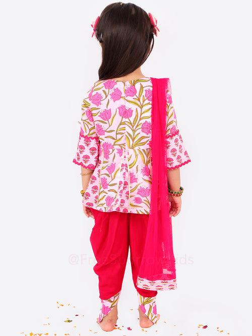 Floral Rush Dhoti set