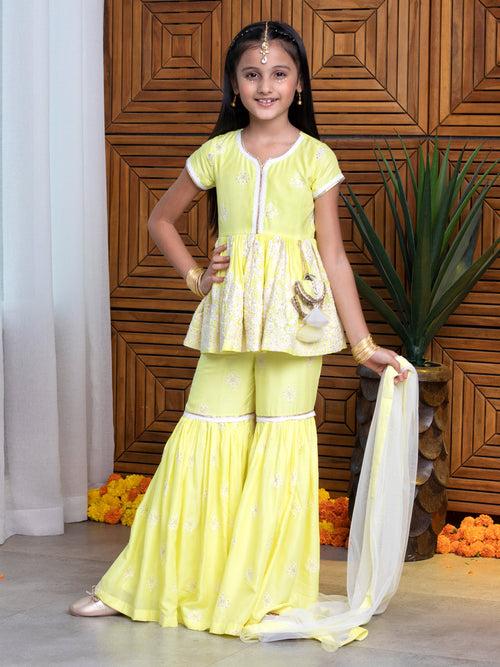 Lime Punch Sharara Set