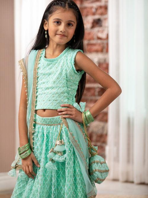 Mint Fresh Lehenga Set