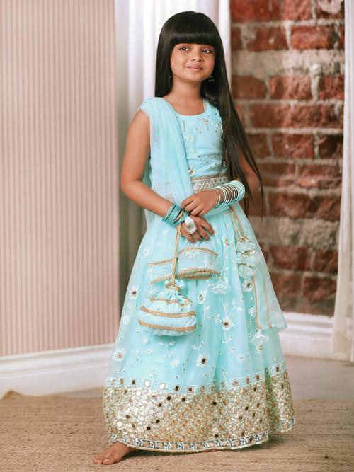 Cool Blue Lehenga Set