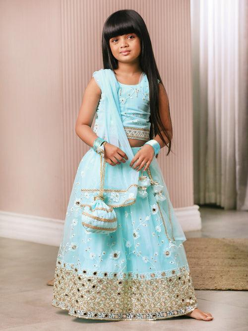 Cool Blue Lehenga Set