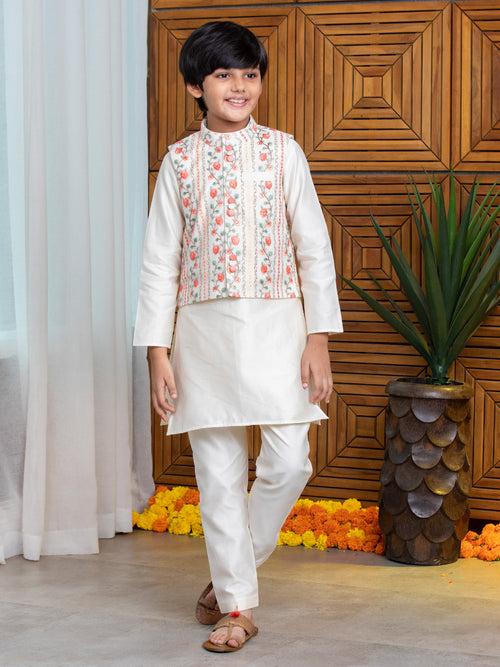 Floral Jacket Kurta Set