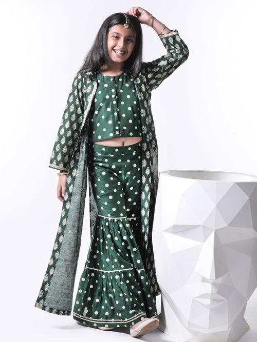 Forest Jacket Sharara Set