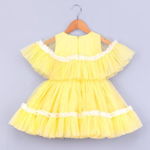 Magical Yellow Cape Dress