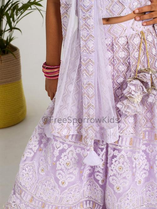 Lavender Bloom Lehenga Set