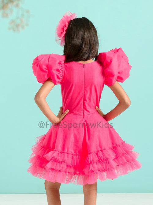 Fairy Rose Dress With Hair Clip