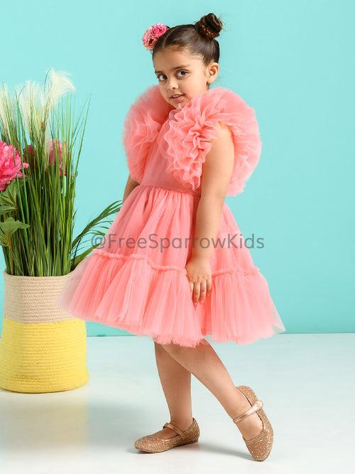 Carnation Dress With Hair Clip