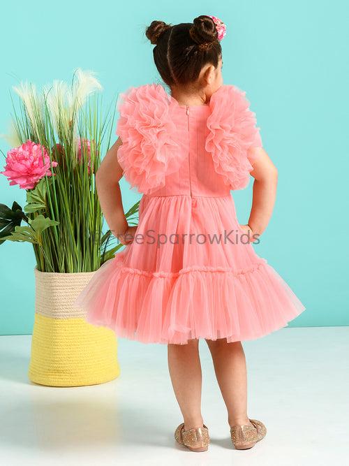 Carnation Dress With Hair Clip