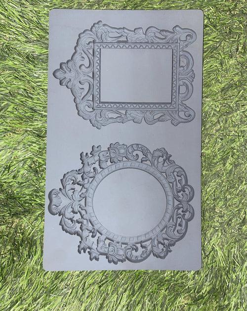 Silicone Double Frames Large Vintage Mould - High Quality