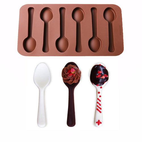 Silicone Spoon Shape Mould - 6 Cavity