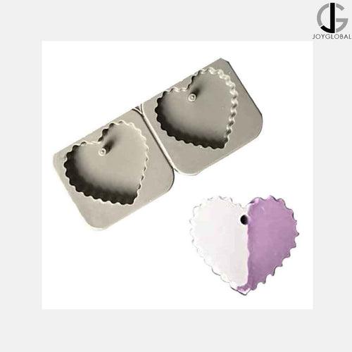 Silicone Heart and Round Scalloped Diffuser Mould