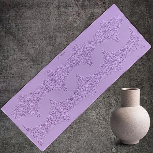 Silicone Flower Border Lace Mat