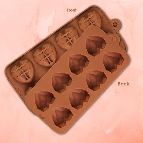 Diamond Heart Silicone Mould - 8 Cavities