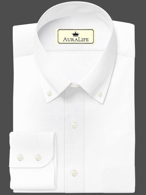 Customized Designer Shirt Made to Order from Premium Egyptian Cotton White - CUS - 10047