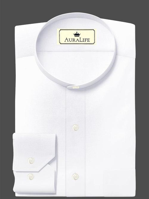Customized Designer Shirt Made to Order from Premium Egyptian Cotton White - CUS-10046