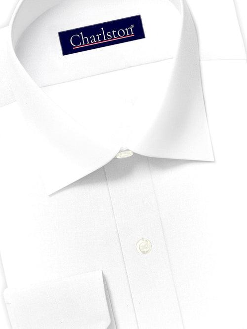 Men's Premium Cotton Blend Plain Shirt - White (10193)