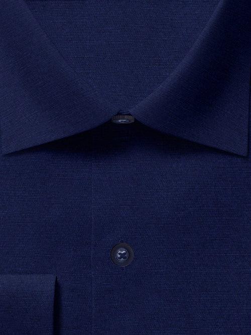 Selects Premium Cotton Blend Plain Shirt Navy Blue (1002)