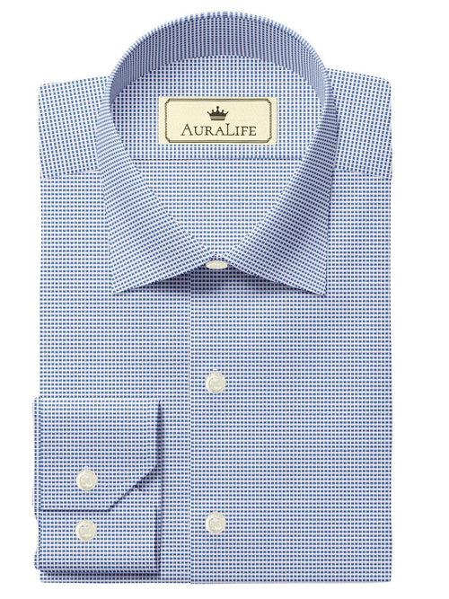 Premium Cotton Feather Touch Sky Blue Dobby - SS-10024