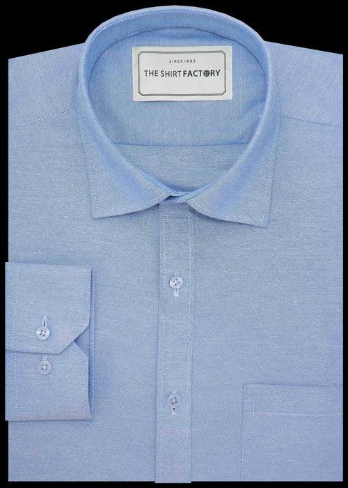 Men's Cotton Blend Oxford Sky Blue Shirt - (0537)